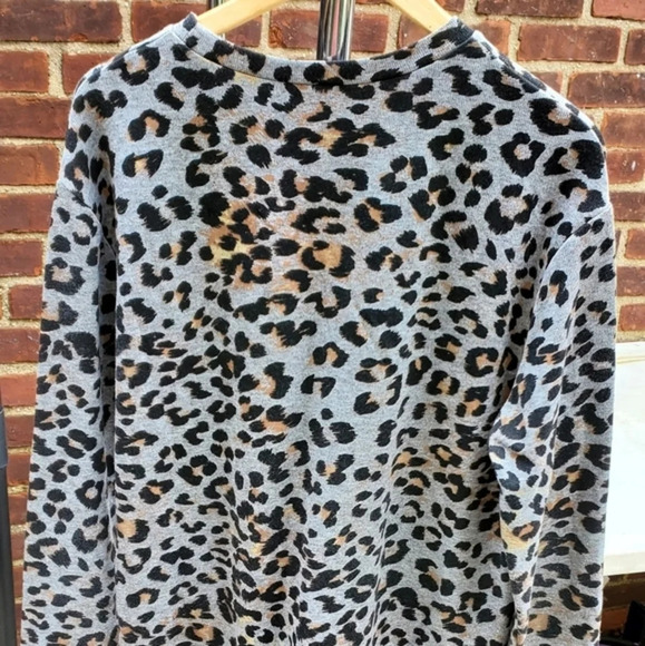Zara animal print‎ Ling sleeve tee L - Picture 2 of 6